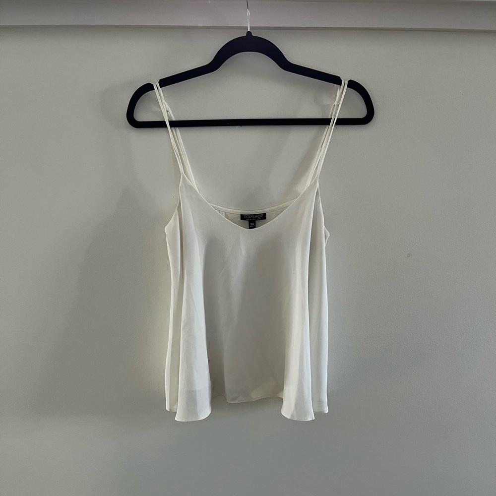 Topshop White Cami Blouse | Size 4